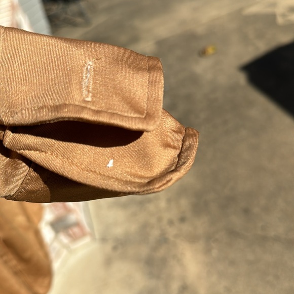 Vintage Golden Arrow 15 1/2 33 shirt SILKY Goldish Tan - Picture 8 of 8